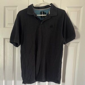 Billabong Charcoal Polo Shirt Classic Knit Casual
